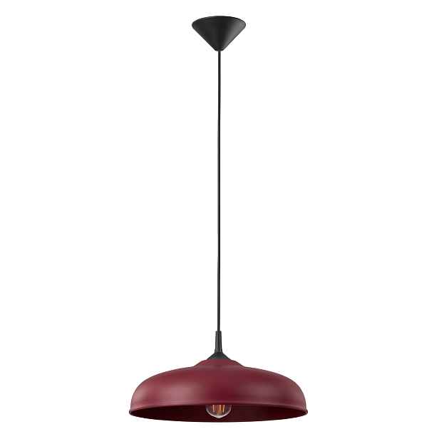 Závěsná lampa burgundská velká Gina E27 Osvětlení nad stůl do kuchyně Sollux