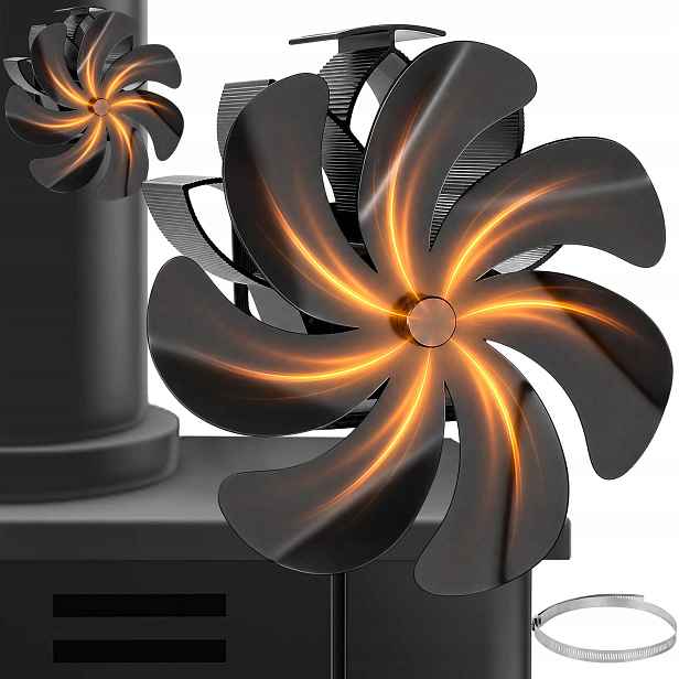 Krbový Ventilátor, Termoelektrický Ventilátor Napájený Teplem Do Krbu