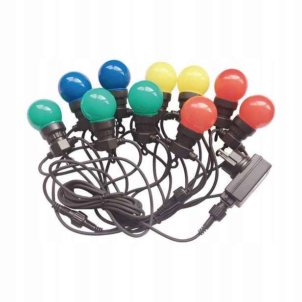 Led zahradní girlanda, kabel 5 m, IP44 do zahrady na terasu, voděodolná V-tac
