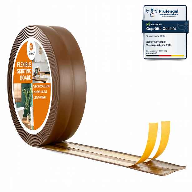 Ukončovací lišta samolepicí Pvc hnědá 25x25mm 10m