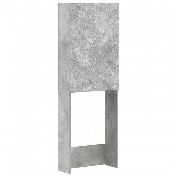 vidaXL Toaletní skříňka DELFT Betonově šedá 66 x 25,5 x 190 cm
