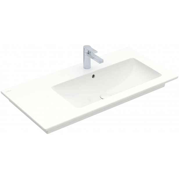 Villeroy & Boch Venticello - Umyvadlo nábytkové 100x50 cm, s přepadem, otvor pro baterii, CeramicPlus, alpská bílá 4134R1R1