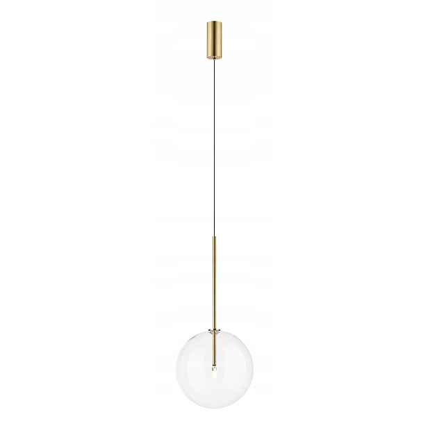 Závěsná lampa moderní zlatá skleněná koule 1xG4 2W Milan Zuma Line