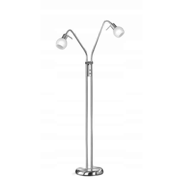 Rl Stojací lampa Antibes Stříbrná, Kov, 2xE14, Výška 125 cm, IP20