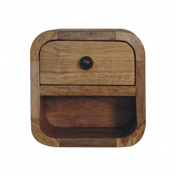 Artisan Furniture KONSOLE Apollo Schleife, 2 zásuvky a otevřená přihrádka, tmavě hnědá