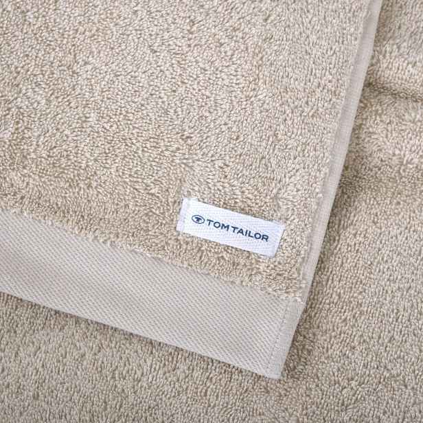 Froté ručník Tom Tailor 80 x 200 cm béžový 500 g/m²