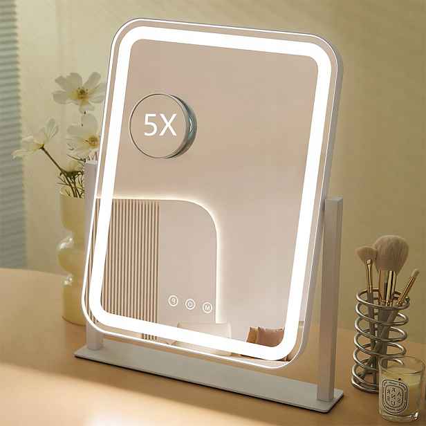Zrcadlo Pro Líčení Vizáží Make Up Led Dotykové Stmívání