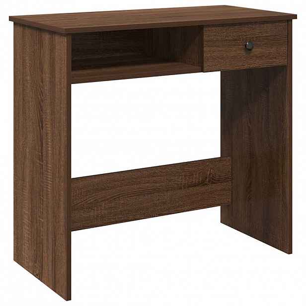 vidaXL Psací stůl hnědý dub 80 x 40 x 75 cm kompozitní dřevo