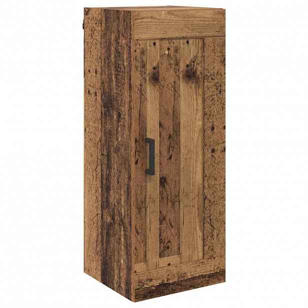 vidaXL Nástěnná skříňka Staré dřevo 34,5 x 34 x 90 cm Kompozitní dřevo