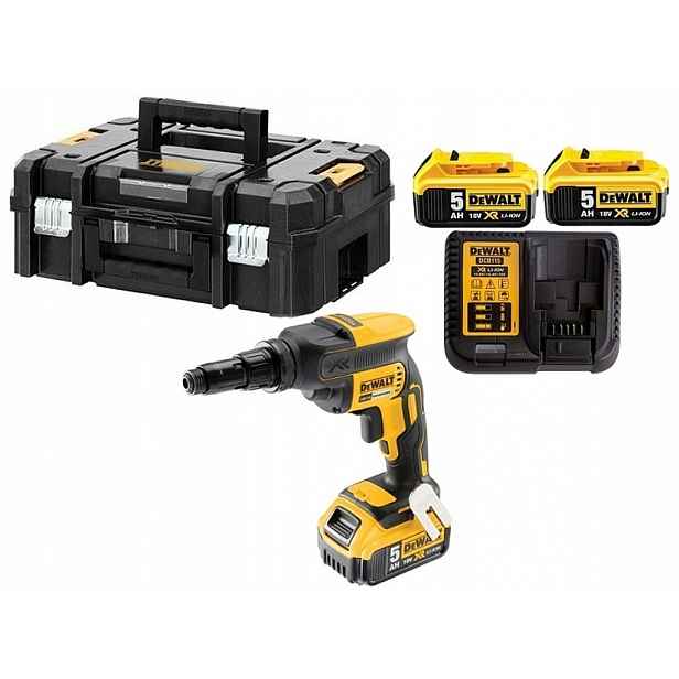 Akumulátorový aku šroubovák DeWalt [DCF622P2-QW] 18V Xr, Li-Ion, 2x5,0Ah