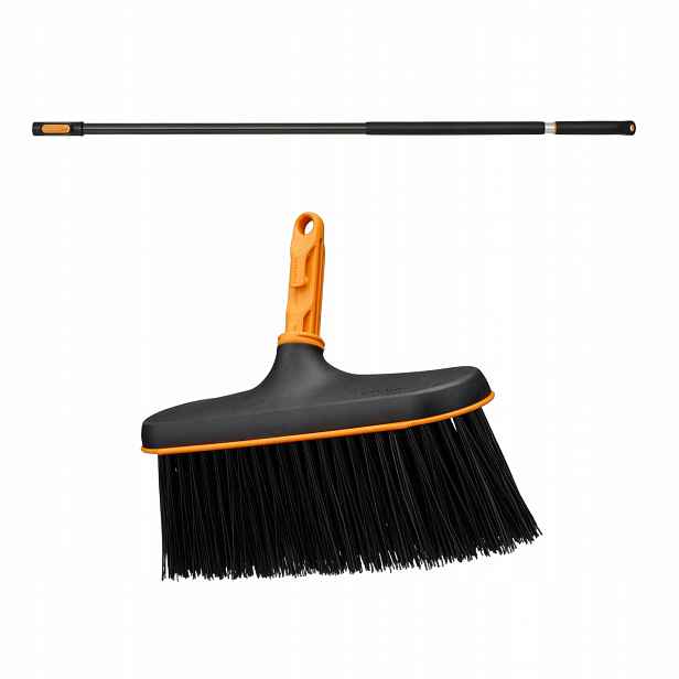 Fiskars Oneclick kartáčová hlava pro zametání 27 cm násada 119-174 cm