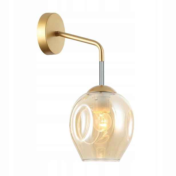 Nástěnná lampa Zlatá Borgo E27 Svítidlo Moderní Nad Zrcadlo Italux