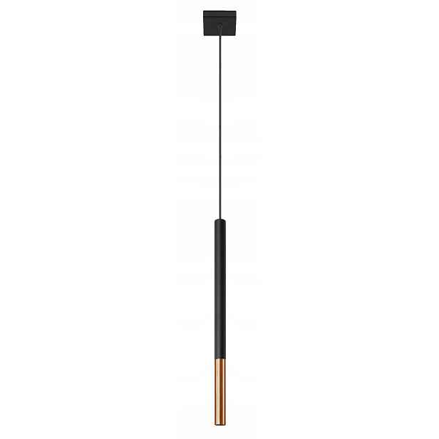 Sollux Lighting Závěsná lampa Mozaica Černá/Měděná, Kov, 1xG9, 12W