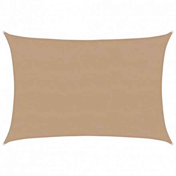 vidaXL Stínicí plachta 160 g/m² taupe 5 x 7 m HDPE