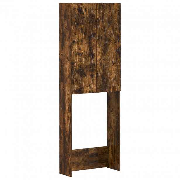 vidaXL Toaletní skříňka DELFT Kouřový dub 66 x 25,5 x 190 cm