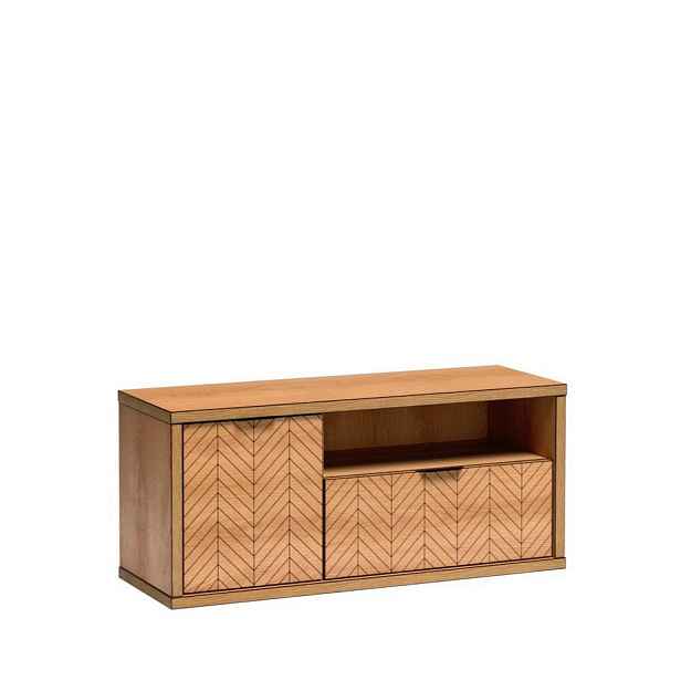 MASSENO TV STOLEK CARINI, 117,5/53/40,6 cm, dekor dub