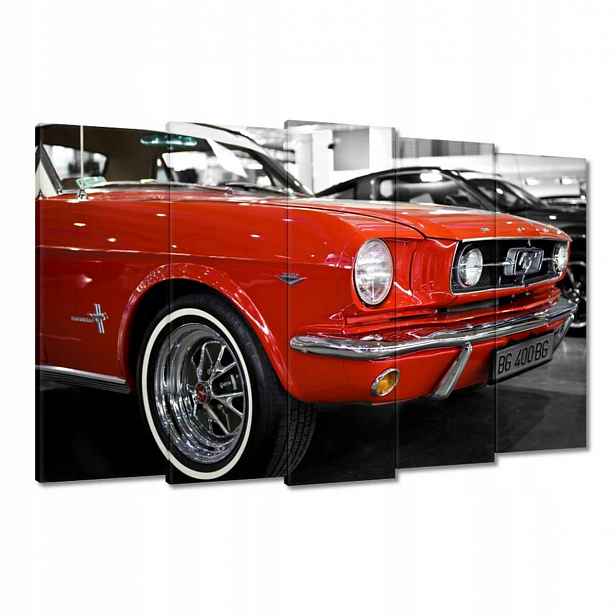 Obrazy 150x95 Červený Mustang