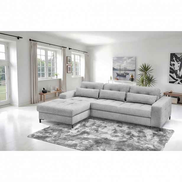 Livetastic ROHOVÁ SEDAČKA, textil, světle šedá