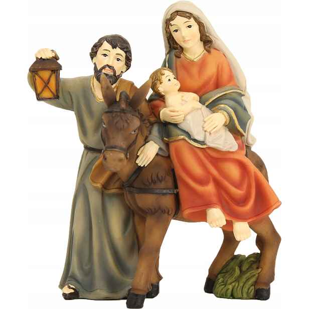 Figurka Svatá rodina Útěk Do Egypta výška 18 cm pro figurky o výšce 16-17 cm
