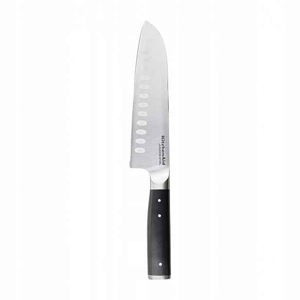 Nůž santoku KitchenAid Gourmet 18 cm ocel s krytem