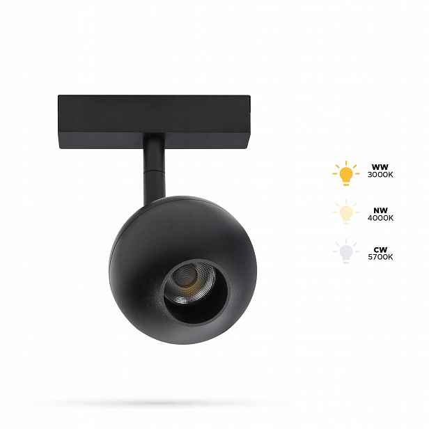 Reflektor Kula 10W Q80 Slimtrack FiberFLEX 48VDC 3CCT 3000, 4000, 5700K