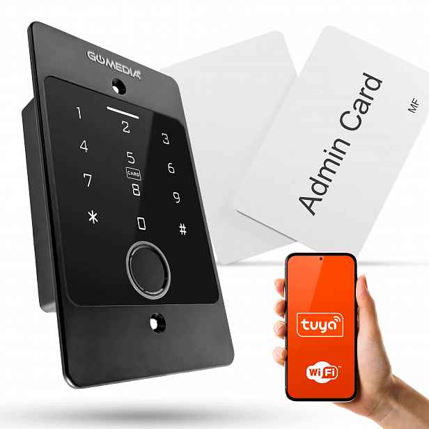 Šifrovací zámek Klávesnice pro dveře Brány Venkovní Rfid Otisk WiFi Tuya