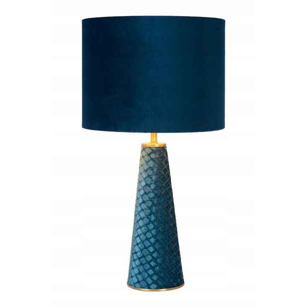 Stolní lampa Extravaganza Velvet modrá E27 40W tyrkysová Lucide