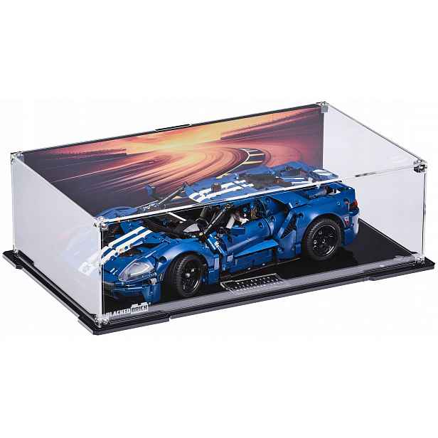 Vitrína s pozadím Blacked Brick pro Lego 42154 Technic Ford Gt, z roku 2022