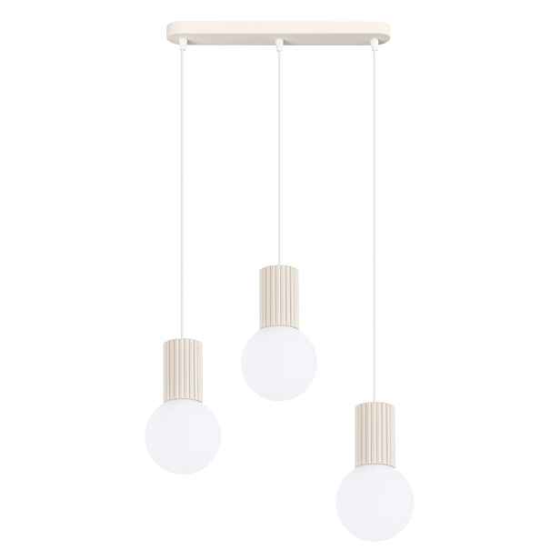 Závěsná lampa Halo 3L béžová Stropní osvětlení Závěsné koule Sollux