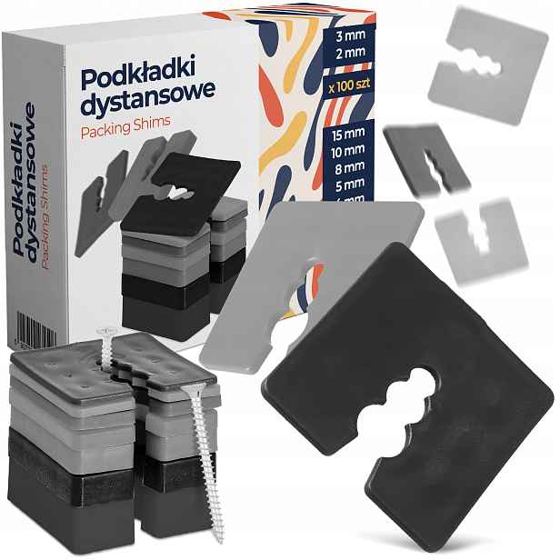 450x Distanční podložky 2-15 mm Dystanse Vyrovnávací klíny šroubů Oki 8W