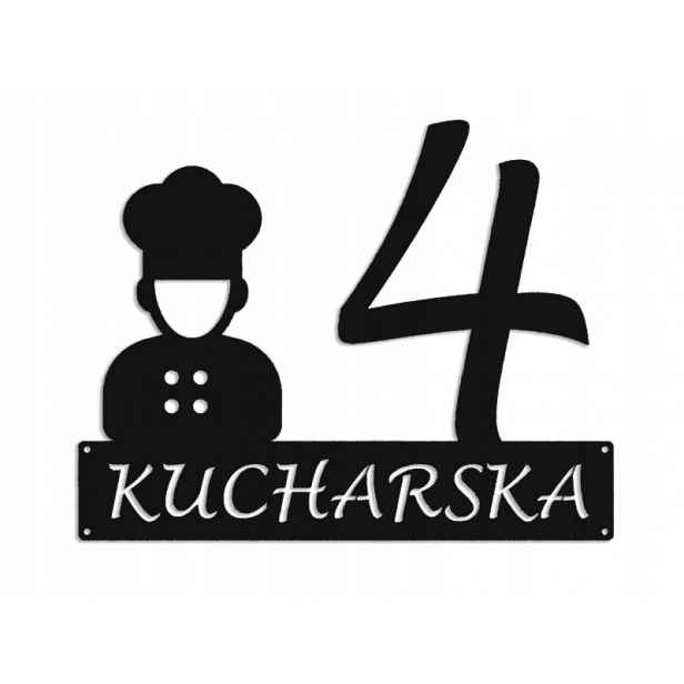 Číslo Na Dům 60 cm Tabule Adresa Ocel 2 mm Grafika 5241