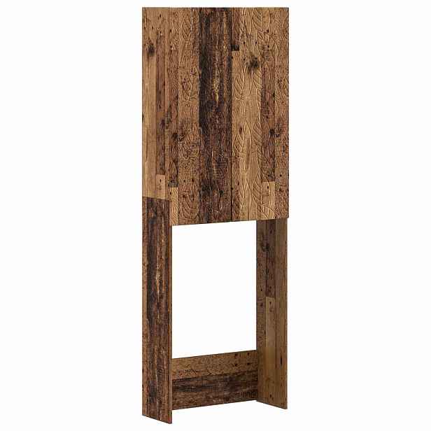 vidaXL Toaletní skříňka DELFT Staré dřevo 66 x 25,5 x 190 cm
