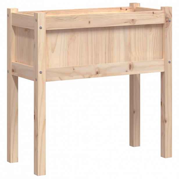 vidaXL Zahradní truhlík s nohami 70 x 31 x 70 cm masivní borovice