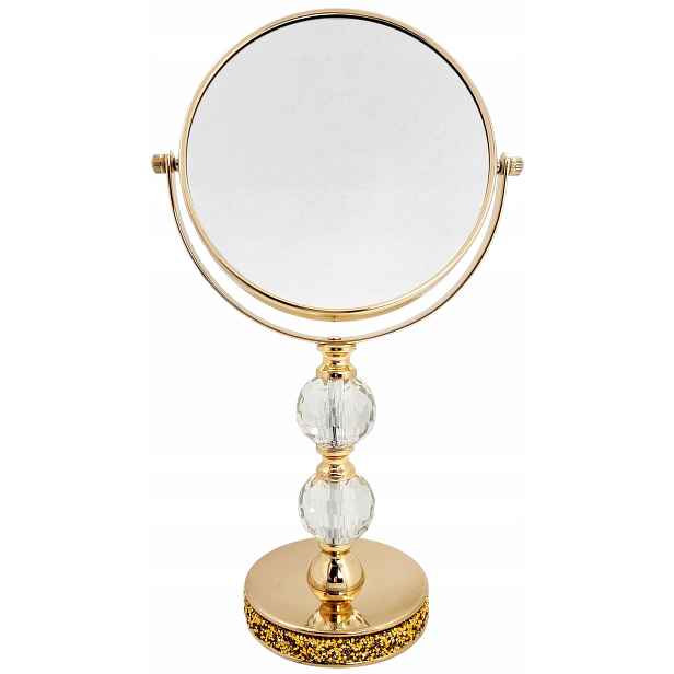 Zrcadlo glamour oboustranné 23078 35 cm Gold