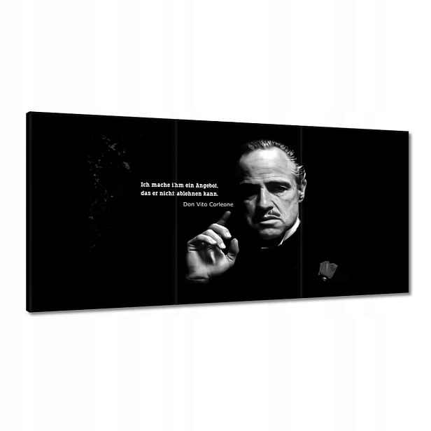 Obrazy 180x90 Citáty z kmotra