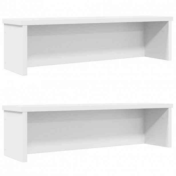 vidaXL kuchyňské regály stohovatelné 2 ks bílé 50x15x16 cm