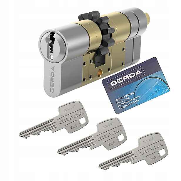 Vložka Gerda Slr modular 30/30-61G s ozubeným kolem, typ B, saténový nikl