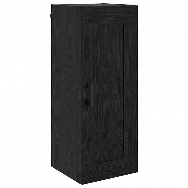 vidaXL Nástěnná skříňka Černý dub 34,5 x 34 x 90 cm Kompozitní dřevo