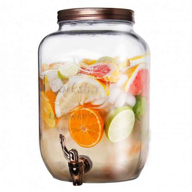 Sklenice s kohoutkem 8,8 l Orion na limonádu a punč na párty
