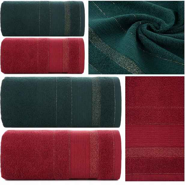 Sada koupelnových ručníků 4ks 500gsm 2x50x90 2x70x140 Vánoční