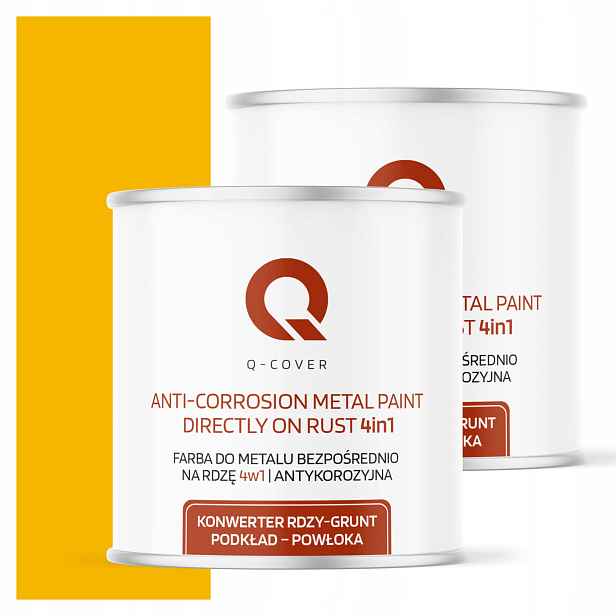 Barva Přímo na rez Metal Aluminium Ocel 2,5L 4v1 Matná Žlutá Kadmiová