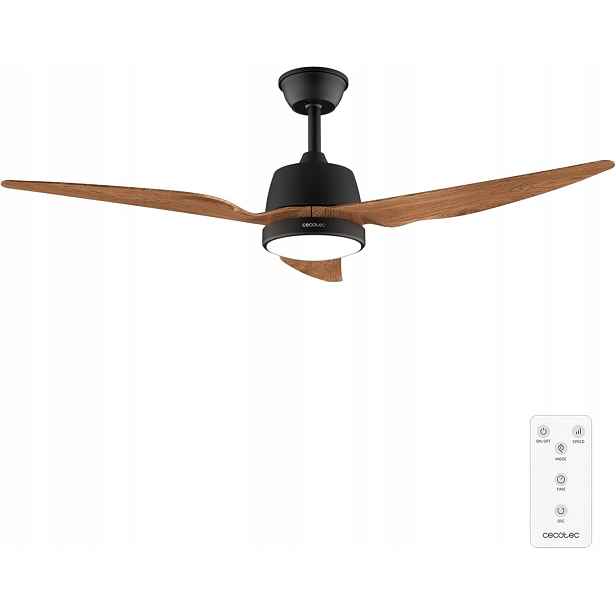 Cecotec – EnergySilence Aero 5250 BlackWood stropní ventilátor se světlem