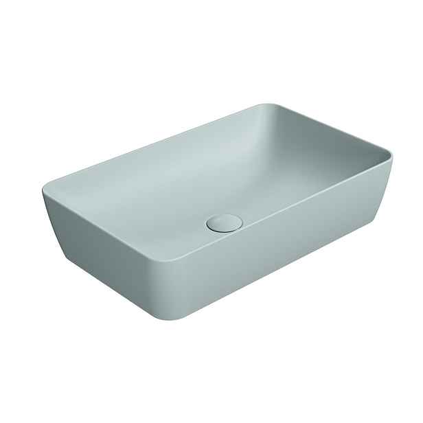 GSI NUBES keramické umyvadlo na desku 60x38cm, ghiaccio mat
