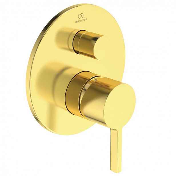 Ideal Standard Joy - Baterie pod omítku, pro 2 spotřebiče, Brushed Gold A7383A2