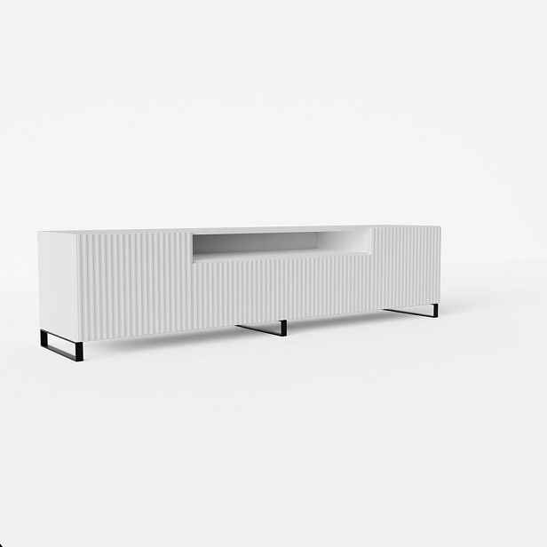 MASSENO STOJACÍ TV STOLEK VAREN, 200/41/40 cm, bílý