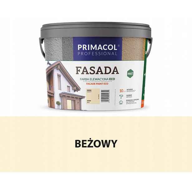Primacol Fasada Eco Barva Barva 9L Béžová Matná