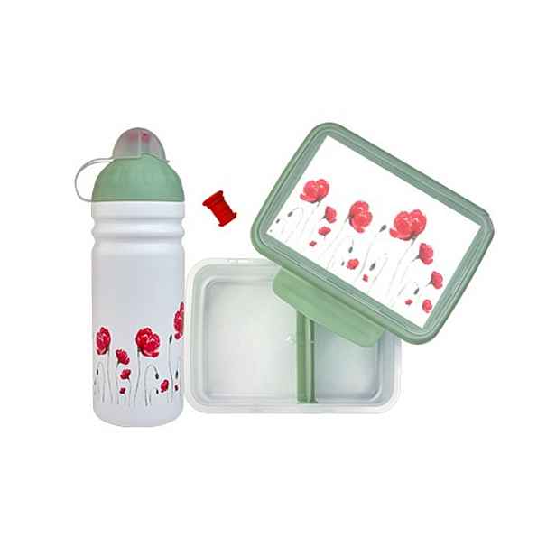 SET Vlčí máky - zdravá láhev/zdravá sváča