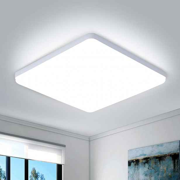 Stropní svítidlo Led moderní čtvercové 43W 6500K 30cm IP44