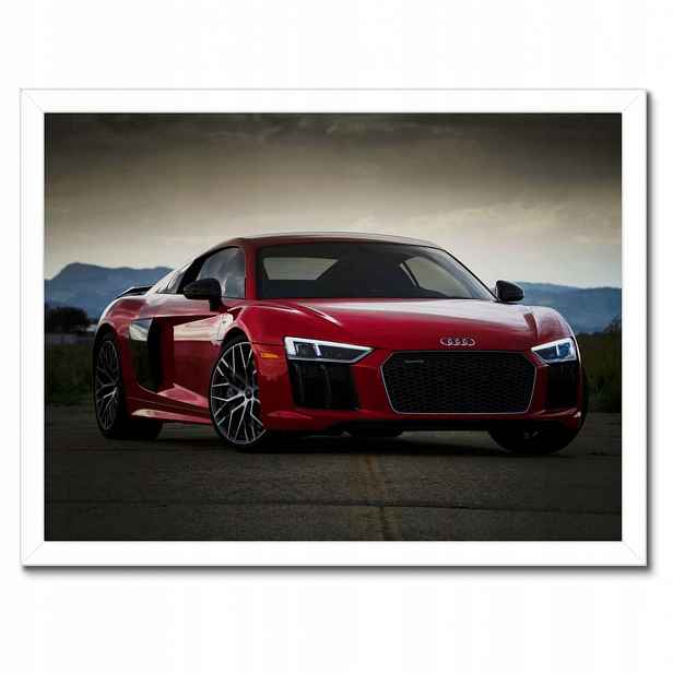 Plakáty v rámu 40x30 Červené Audi Quattro