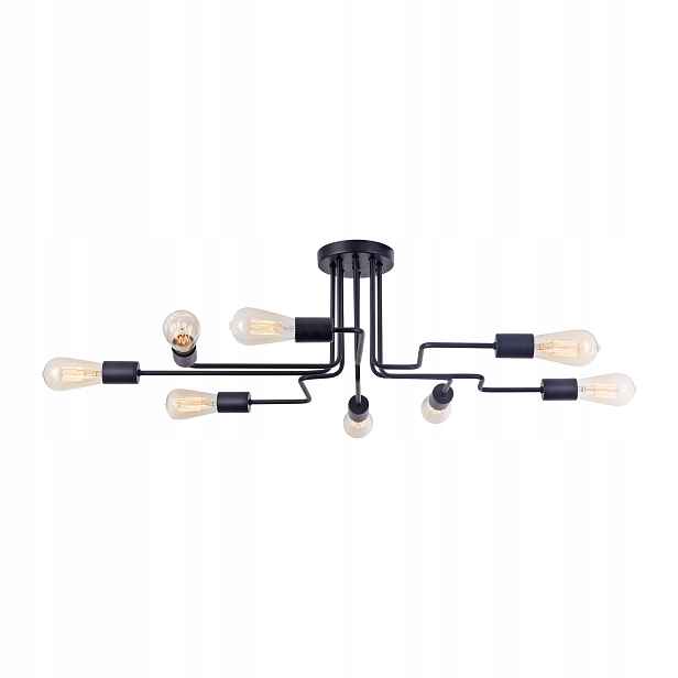 Stropní svítidlo loftová Gilbert T532CL-08B černá 8xE27 Maytoni